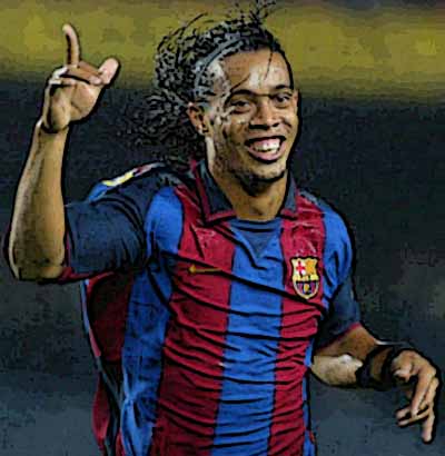 Ronaldinho con bordes añadidos